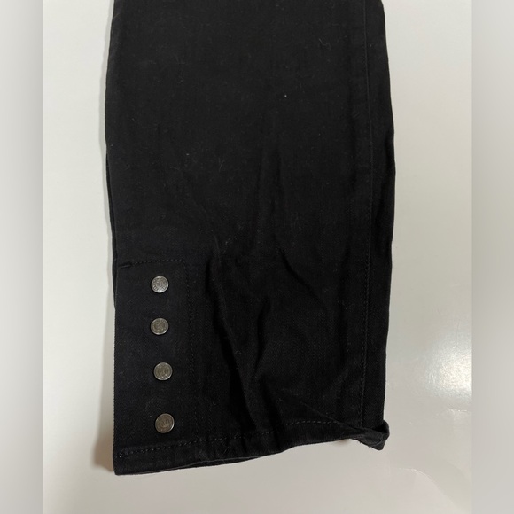 Martha Stewart Black Skinny Ankle Button Pants Size 16P - Picture 2 of 6